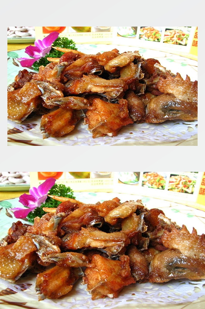 高清美食菜谱图片炸鸡腿鸡翅鸡块美工设计素材