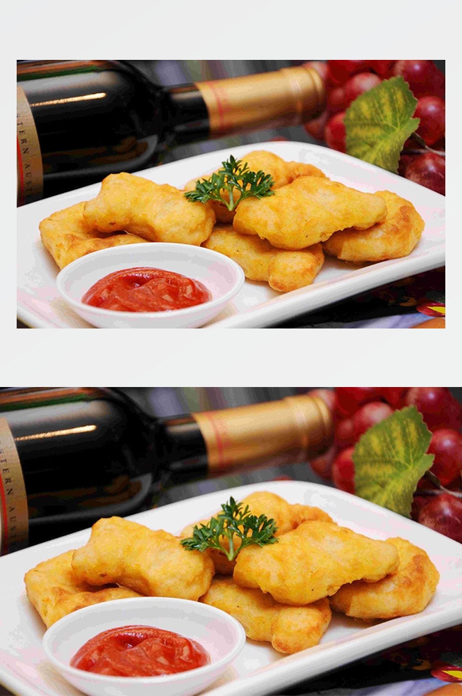 高清美食菜谱图片炸鸡腿鸡翅鸡块美工设计素材