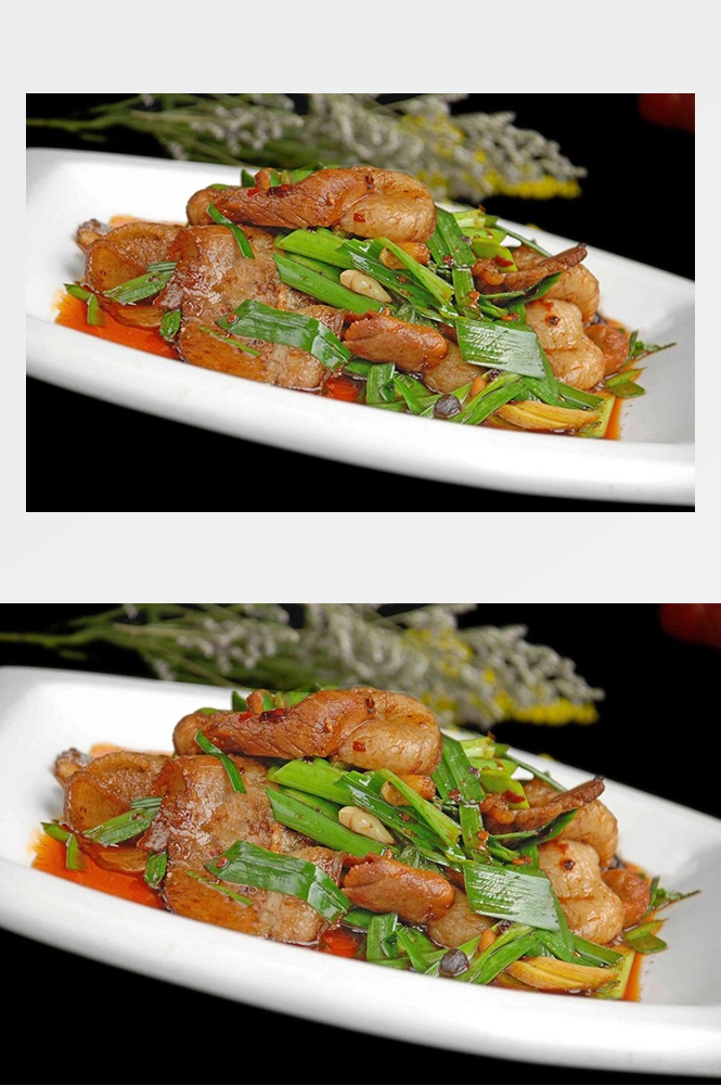 高清美食菜品菜谱回锅肉摄影美工设计喷绘打印合成素材