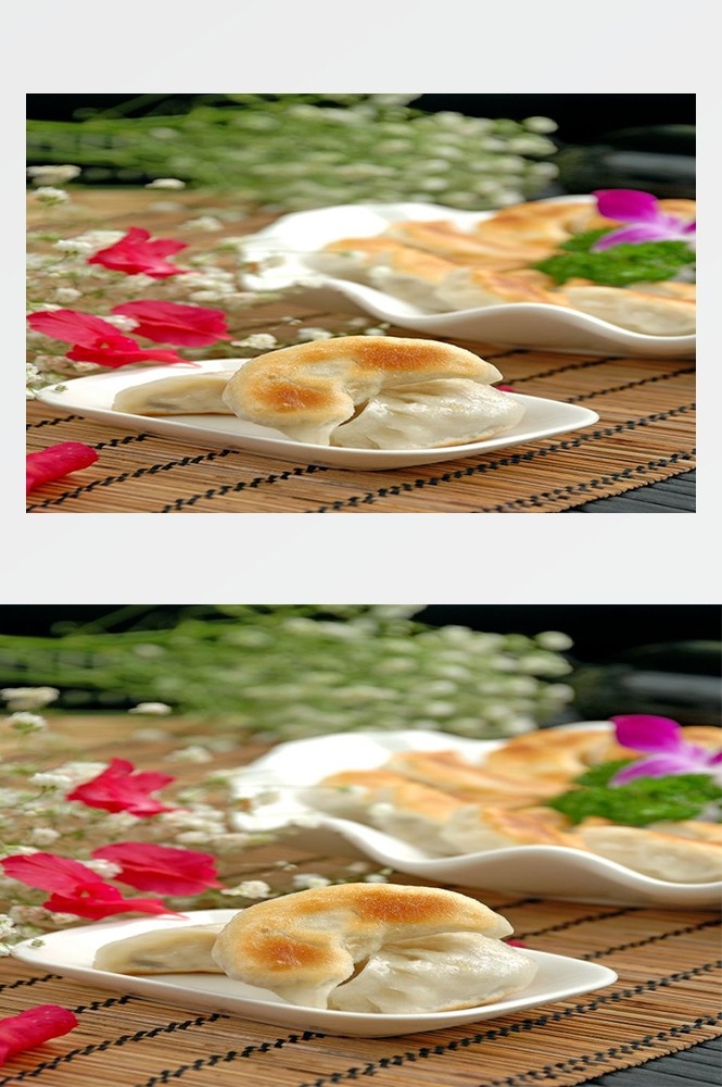 5高清美食菜品菜谱JPG图片生煎锅贴图库 (50)