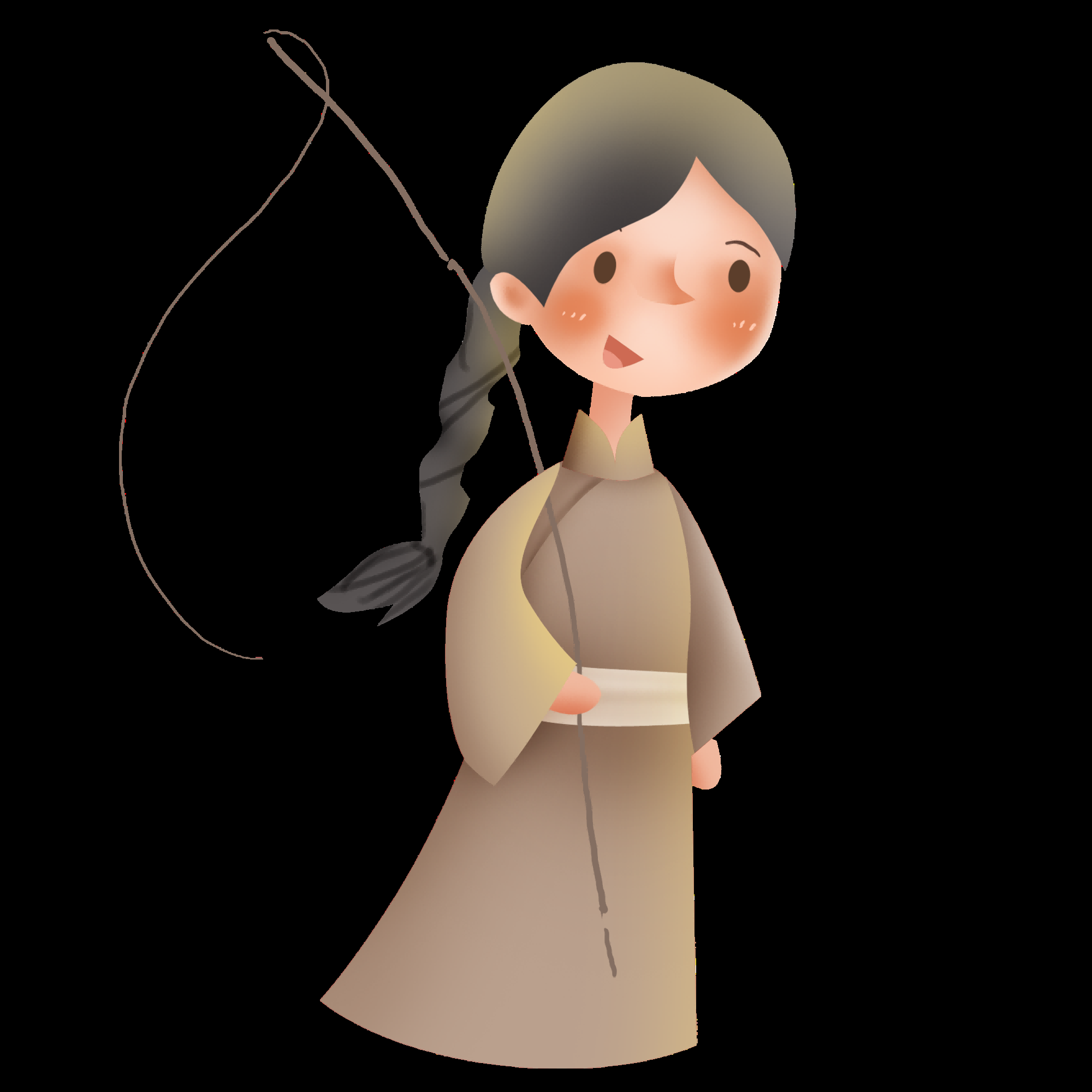 56个少数民族卡通人物服饰免抠元素插画98