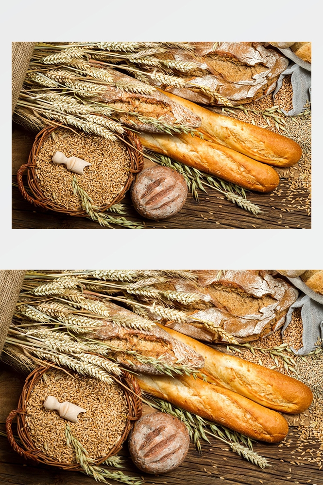 高清美食菜品菜谱JPG图片烤面包图库美工设计喷绘打印合成素材