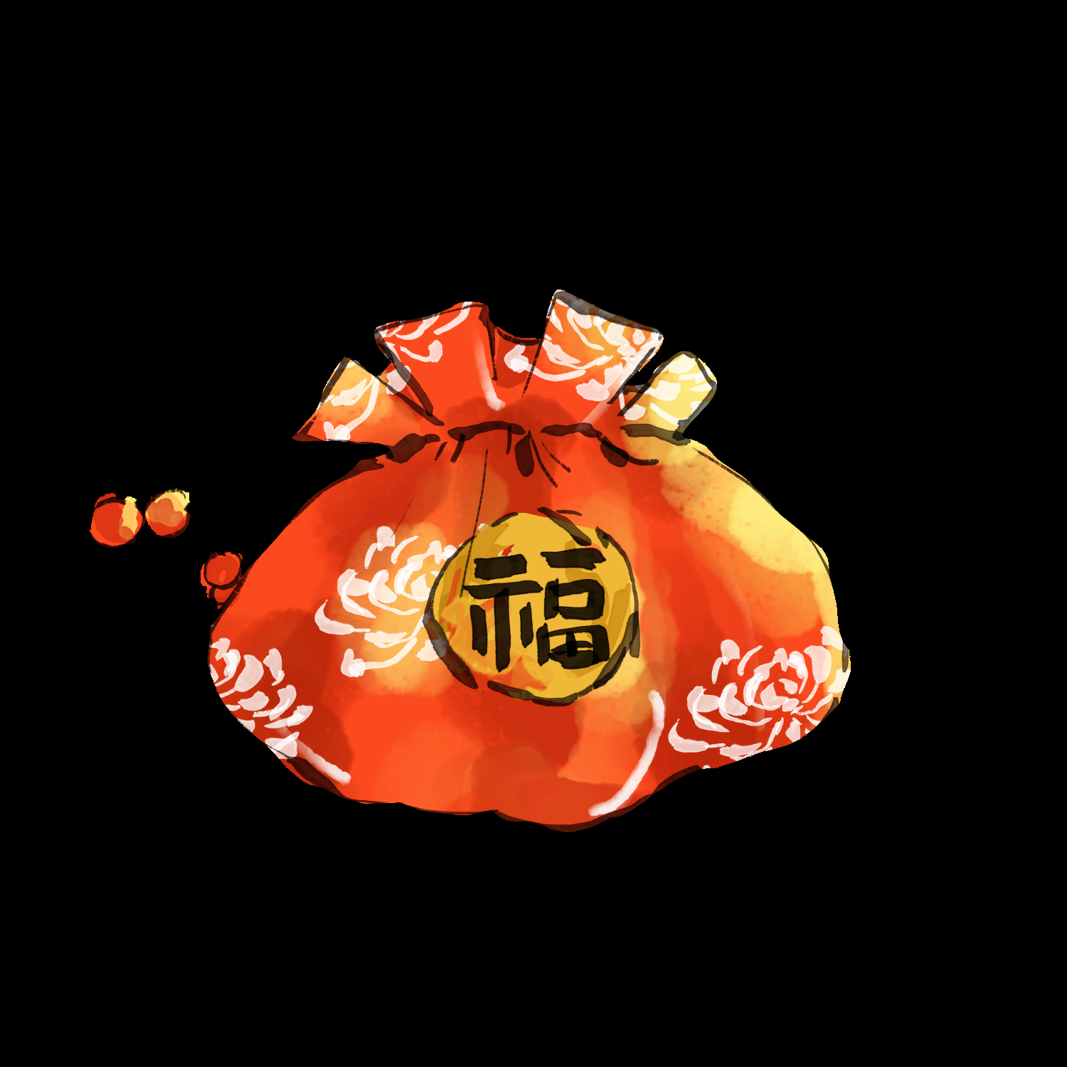福袋钱袋插画图片装饰元素免抠素材71