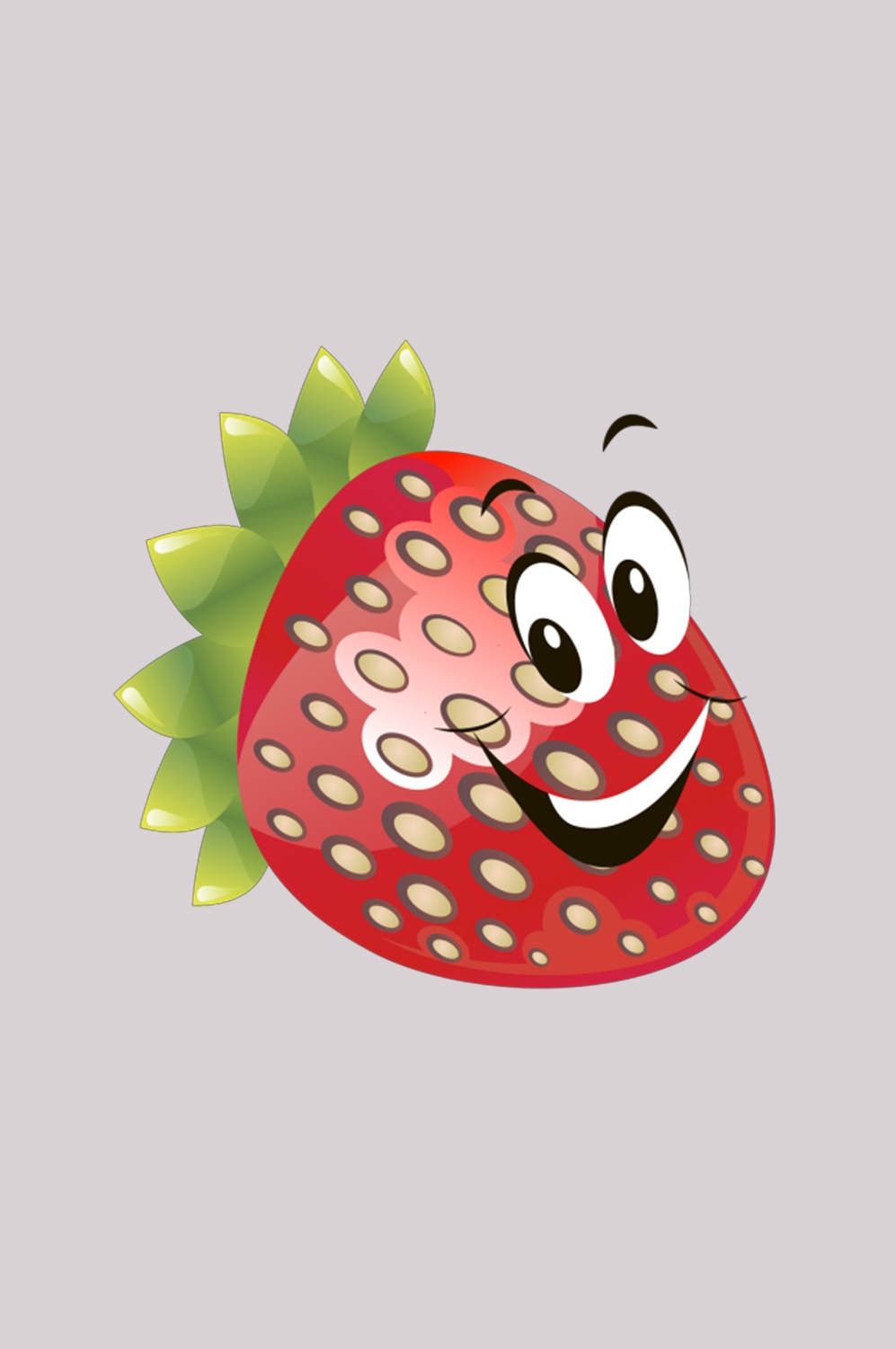卡通草莓拟人化标签素材插图免抠元素8