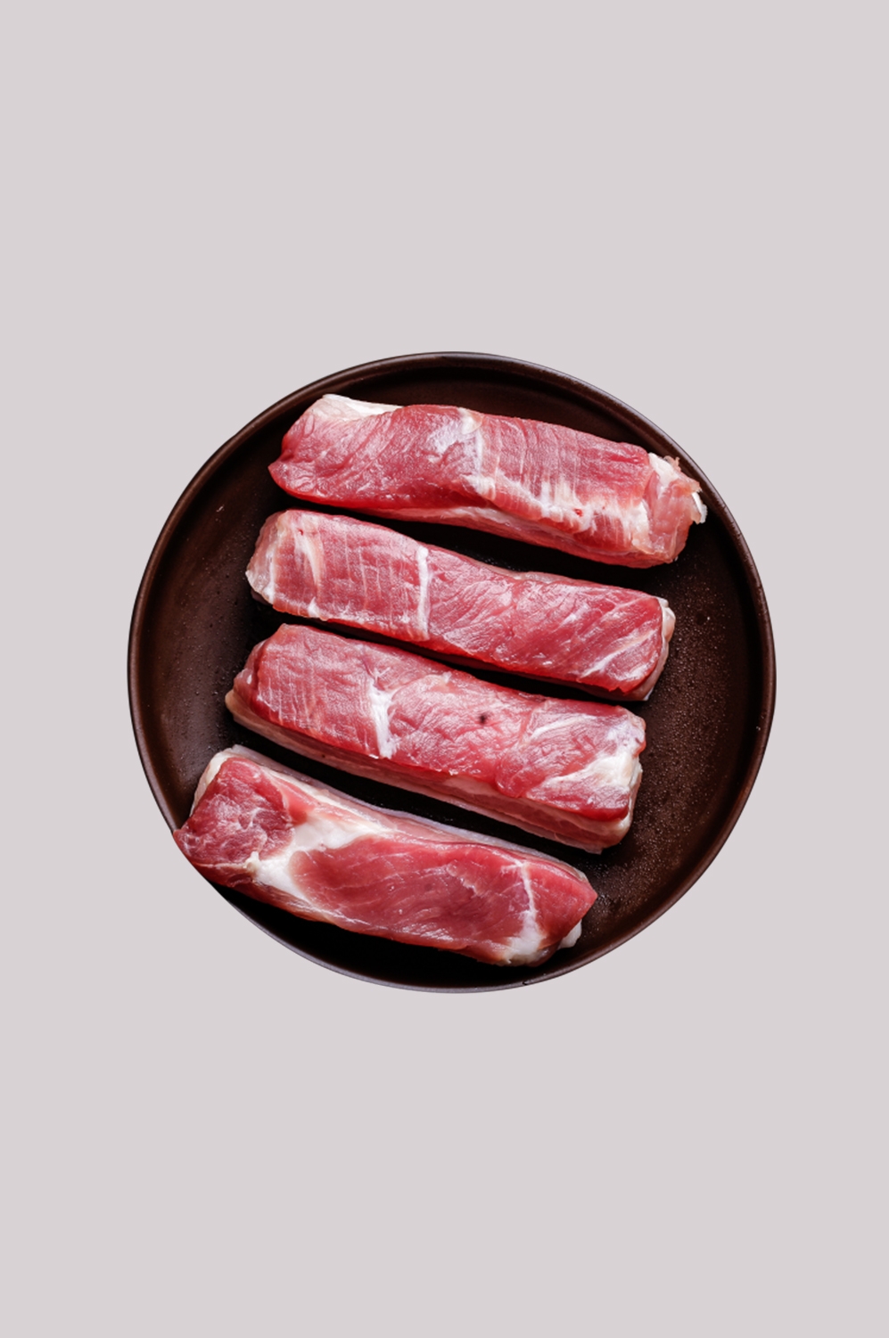 猪肉五花肉瘦肉排骨插画元素免抠素材73