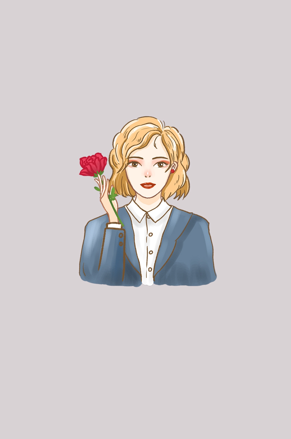 三八女王节女神节妇女节卡通人物主题插图透明背景免抠45