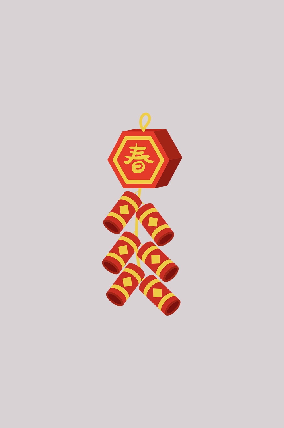 鞭炮图案立体爆竹图片素材png透明背景免抠图96