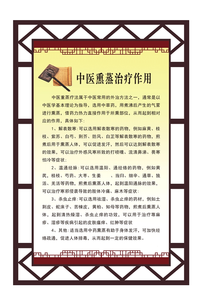 中药中医绿色美容养生熏蒸好处海报壁画灯箱装饰画 (29)
