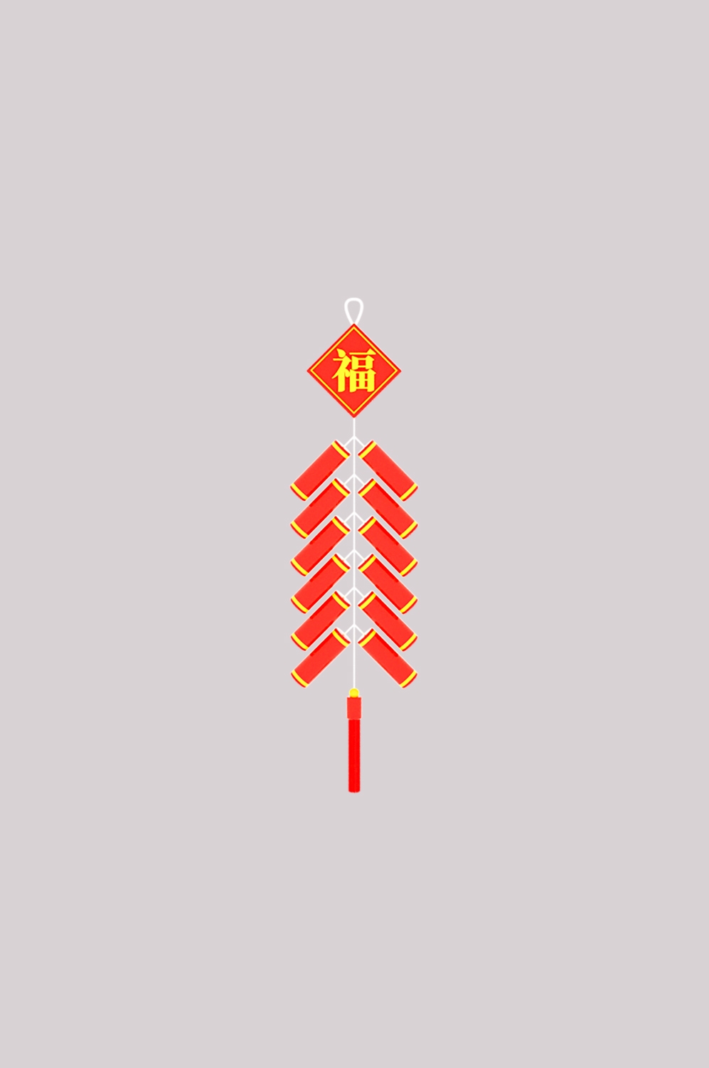 鞭炮图案立体爆竹图片素材png透明背景免抠图3