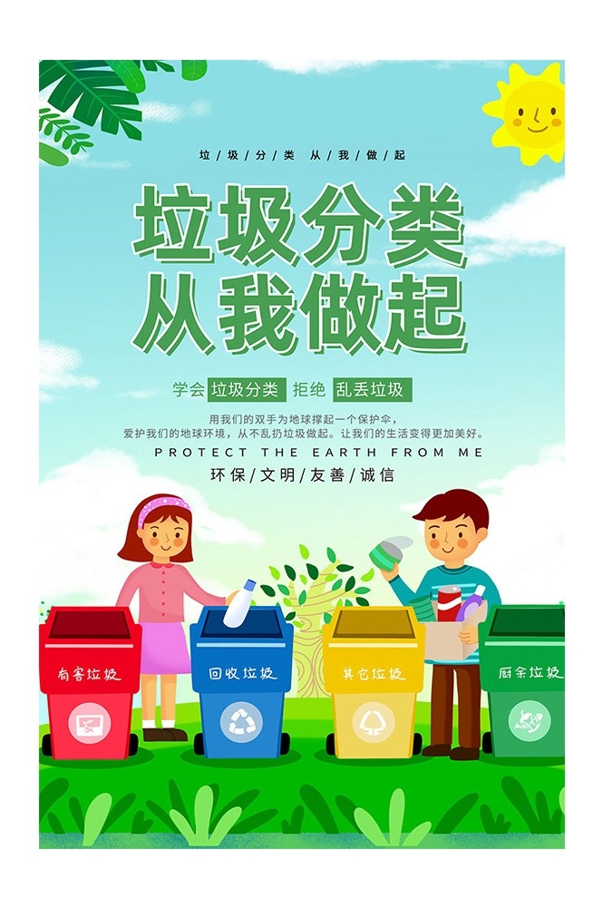 垃圾分类投放指南环保公益宣传素材15