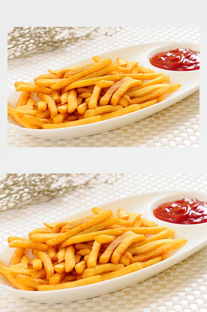 高清美食菜品菜谱JPG图片油炸薯条图库美工设计喷绘打印合成素材 (59)