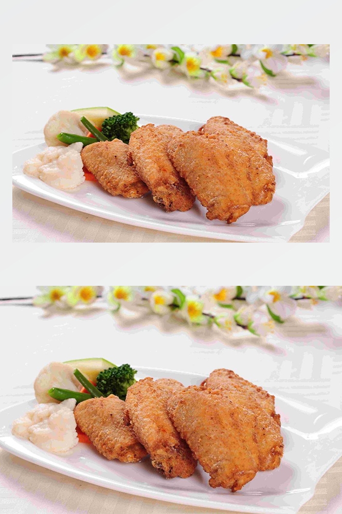 高清美食菜谱图片炸鸡腿鸡翅鸡块美工设计素材