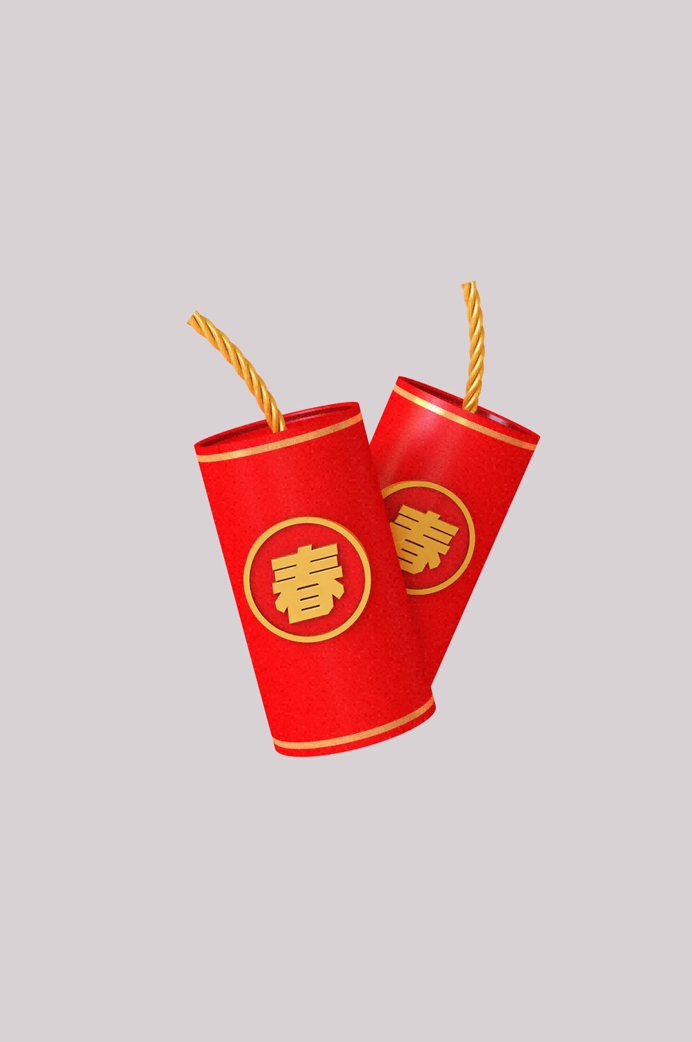 鞭炮图案立体爆竹图片素材png透明背景免抠图47