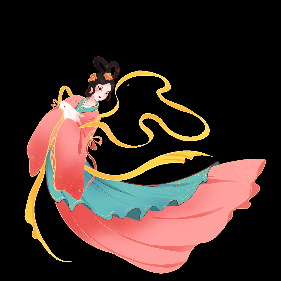 卡通嫦娥仙女中秋节免抠素材装饰元素131