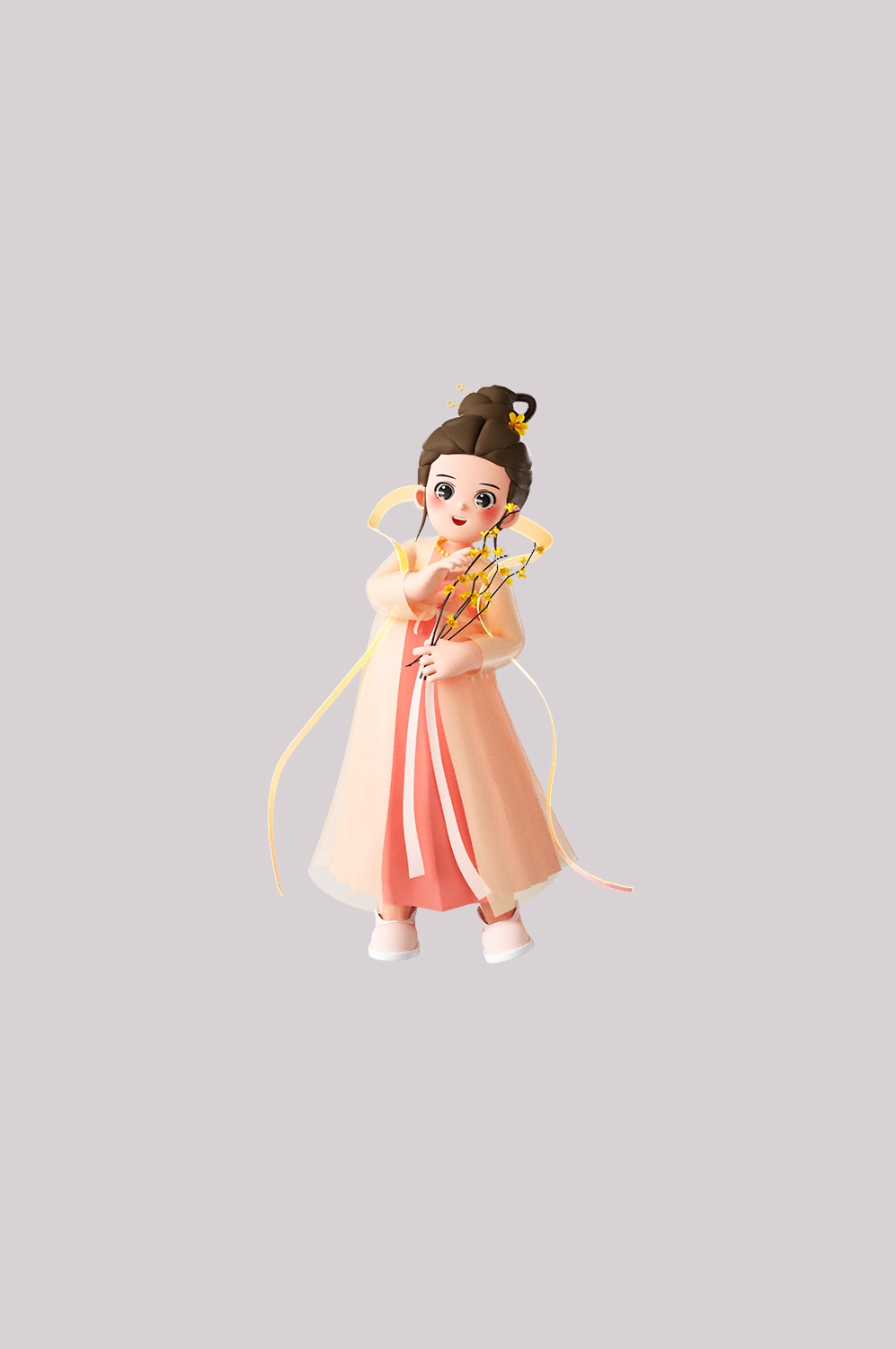 卡通嫦娥仙女中秋节免抠素材装饰元素37