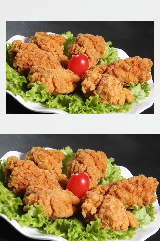 高清美食菜谱图片炸鸡腿鸡翅鸡块美工设计素材