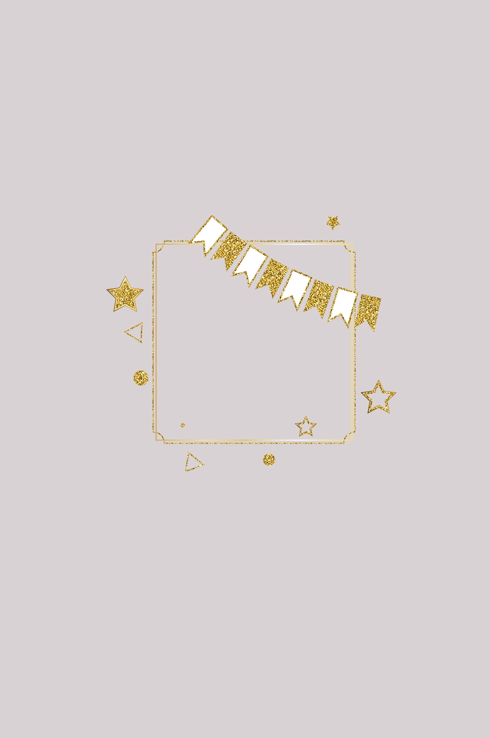 金色生日气球生日帽免抠元素11