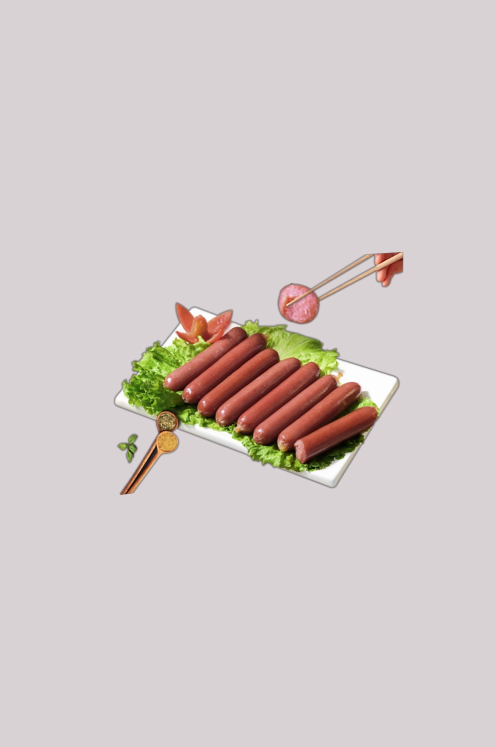 香肠烤肠火腿肠插画元素免抠素材25