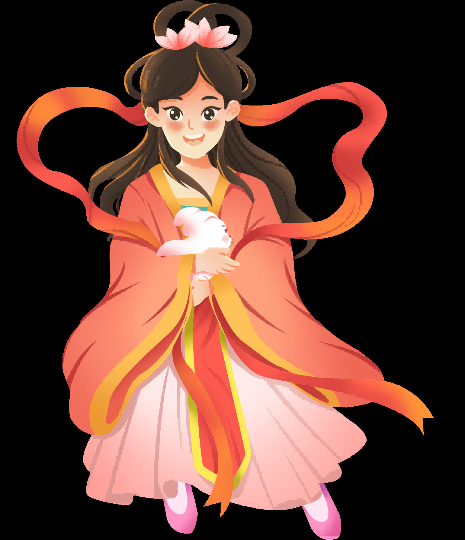 卡通嫦娥仙女中秋节免抠素材装饰元素119
