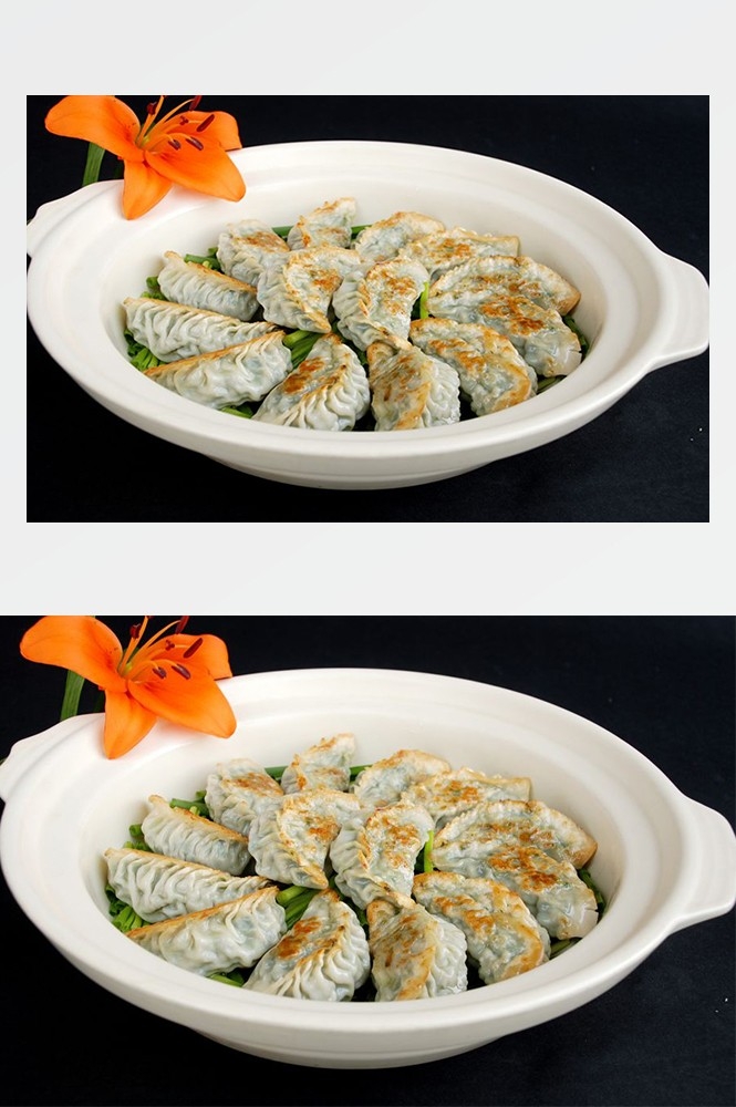 5高清美食菜品菜谱JPG图片生煎锅贴图库 (18)