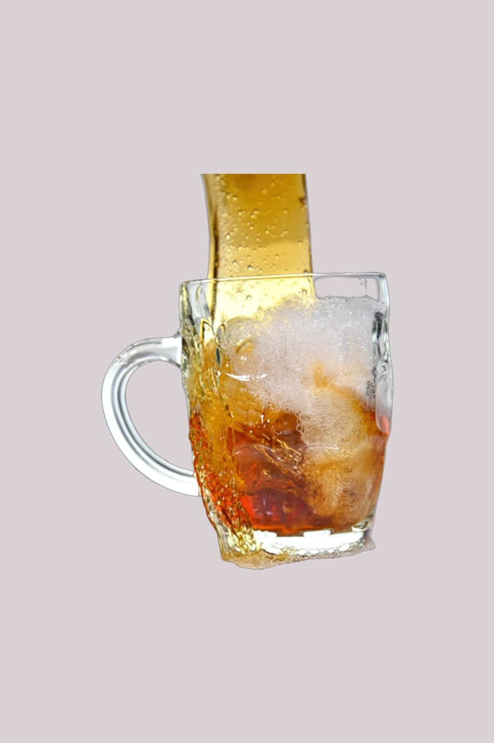 啤酒啤酒杯冒着泡沫效果图插画免抠素材元素87