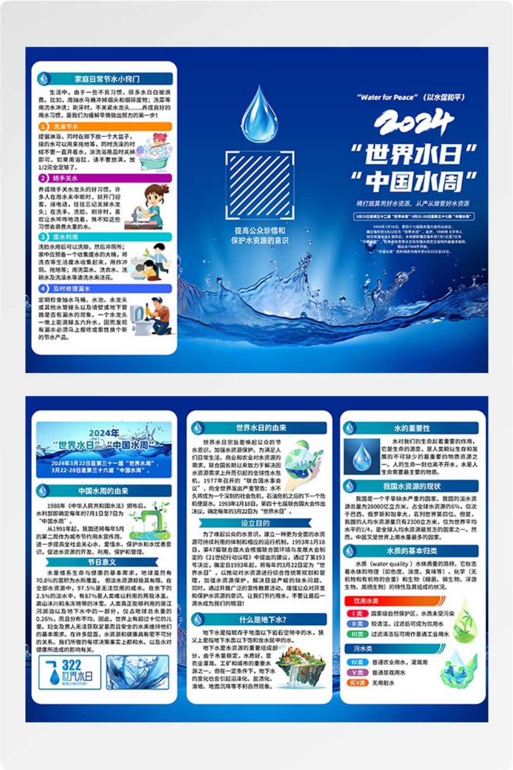 2024年世界水日中国水周节约用水素材23