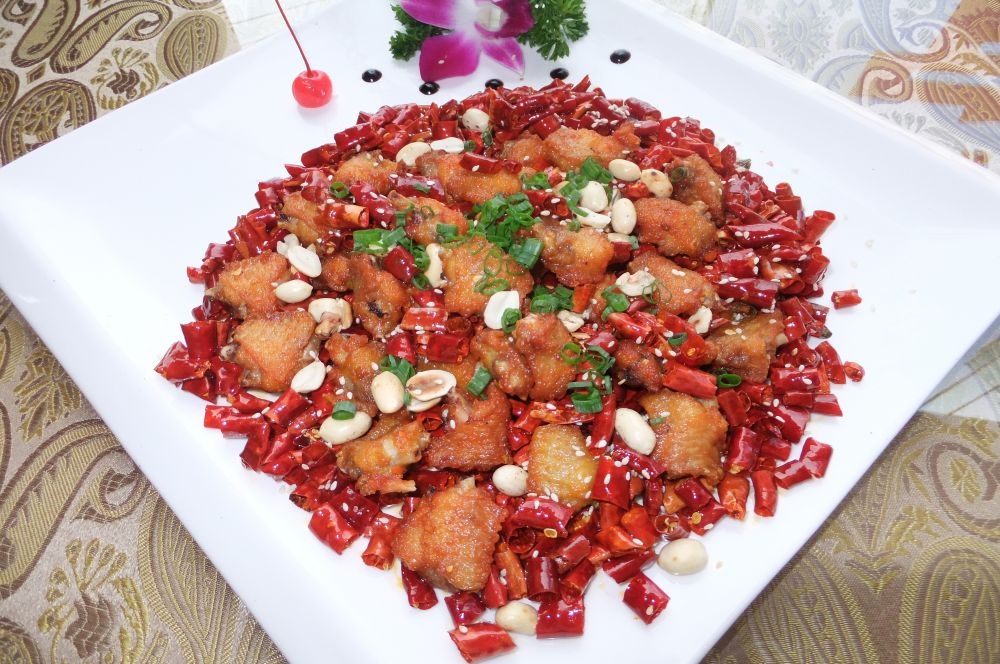 高清美食菜谱JPG图片辣子鸡川菜摄影美工设计喷绘打印合成素材 (1)