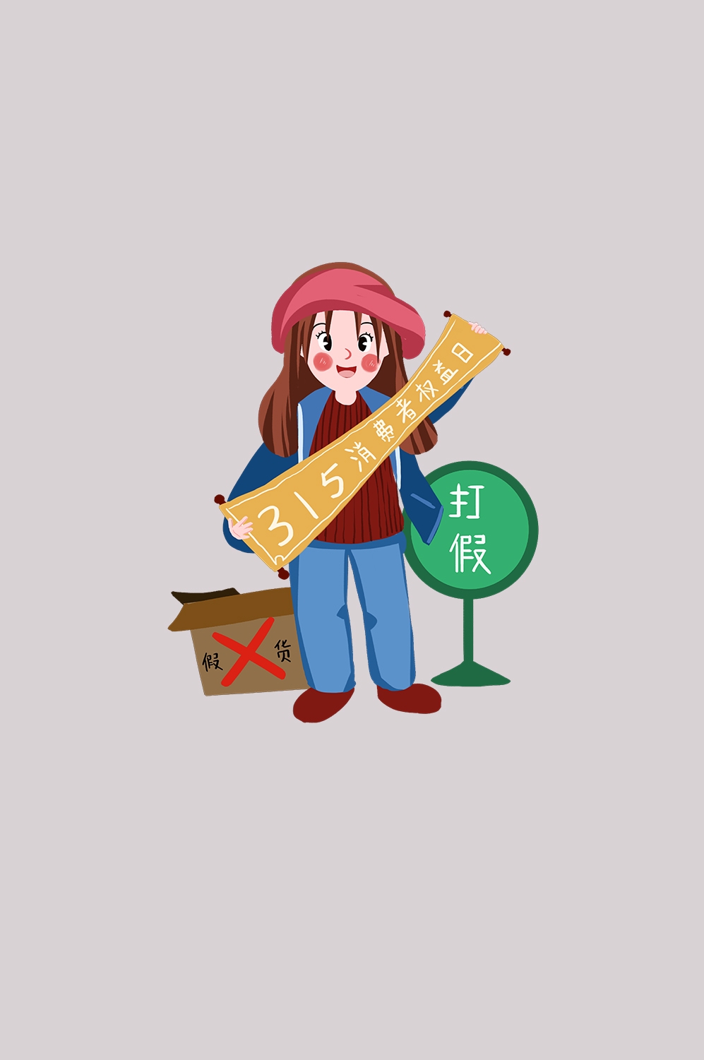 维权打假卡通人物图案素材图片装饰元素插图8