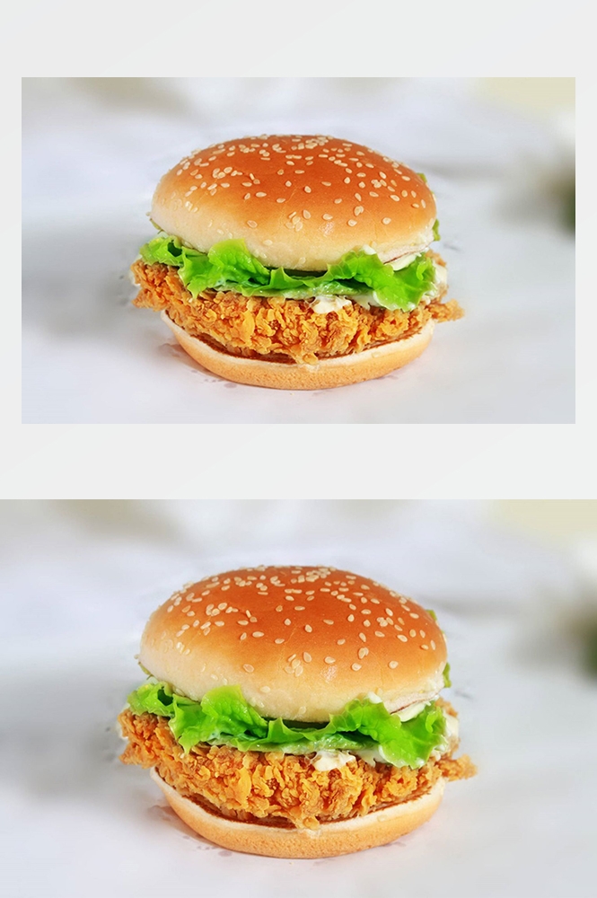 高清美食菜品菜谱汉堡美工设计素材