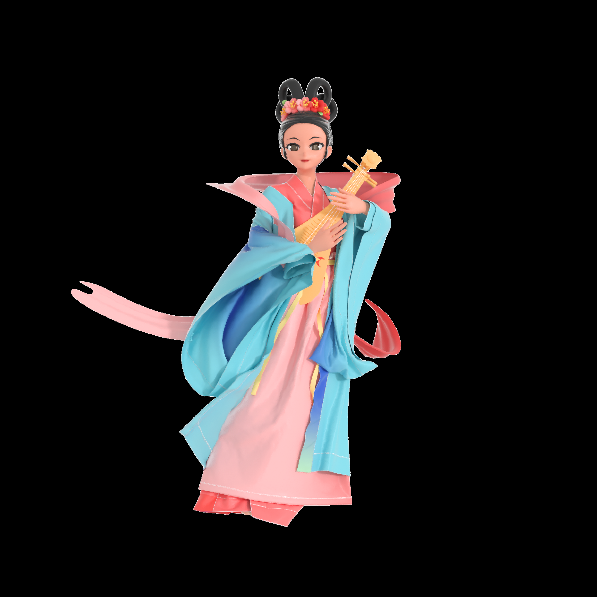 卡通嫦娥仙女中秋节免抠素材装饰元素46