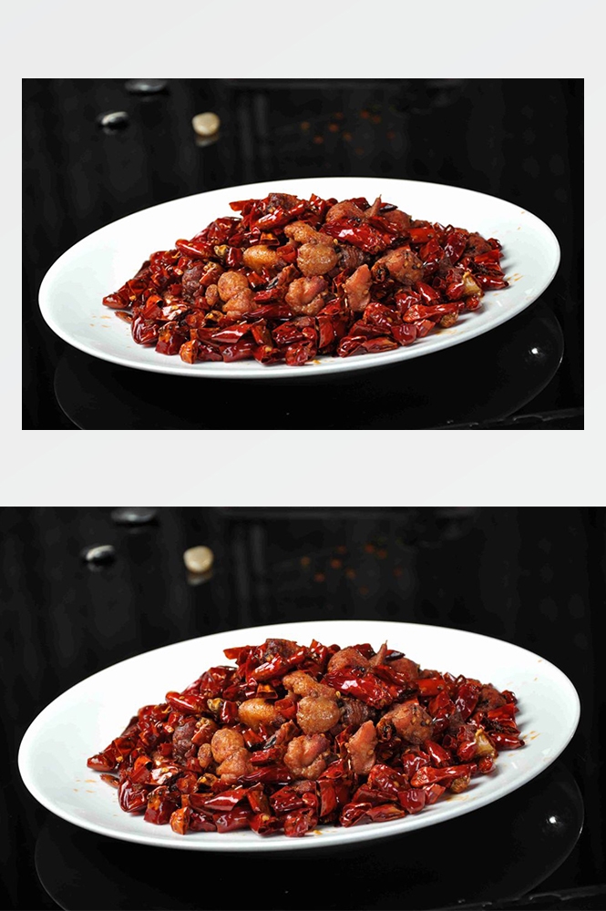 高清美食菜谱JPG图片辣子鸡川菜摄影美工设计喷绘打印合成素材