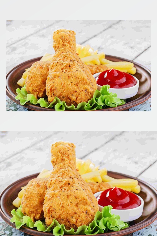 高清美食菜谱图片炸鸡腿鸡翅鸡块美工设计素材 (31)