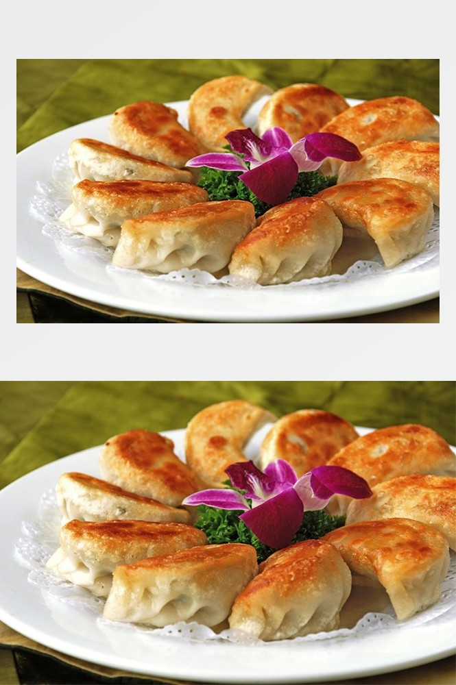 5高清美食菜品菜谱JPG图片生煎锅贴图库 (22)