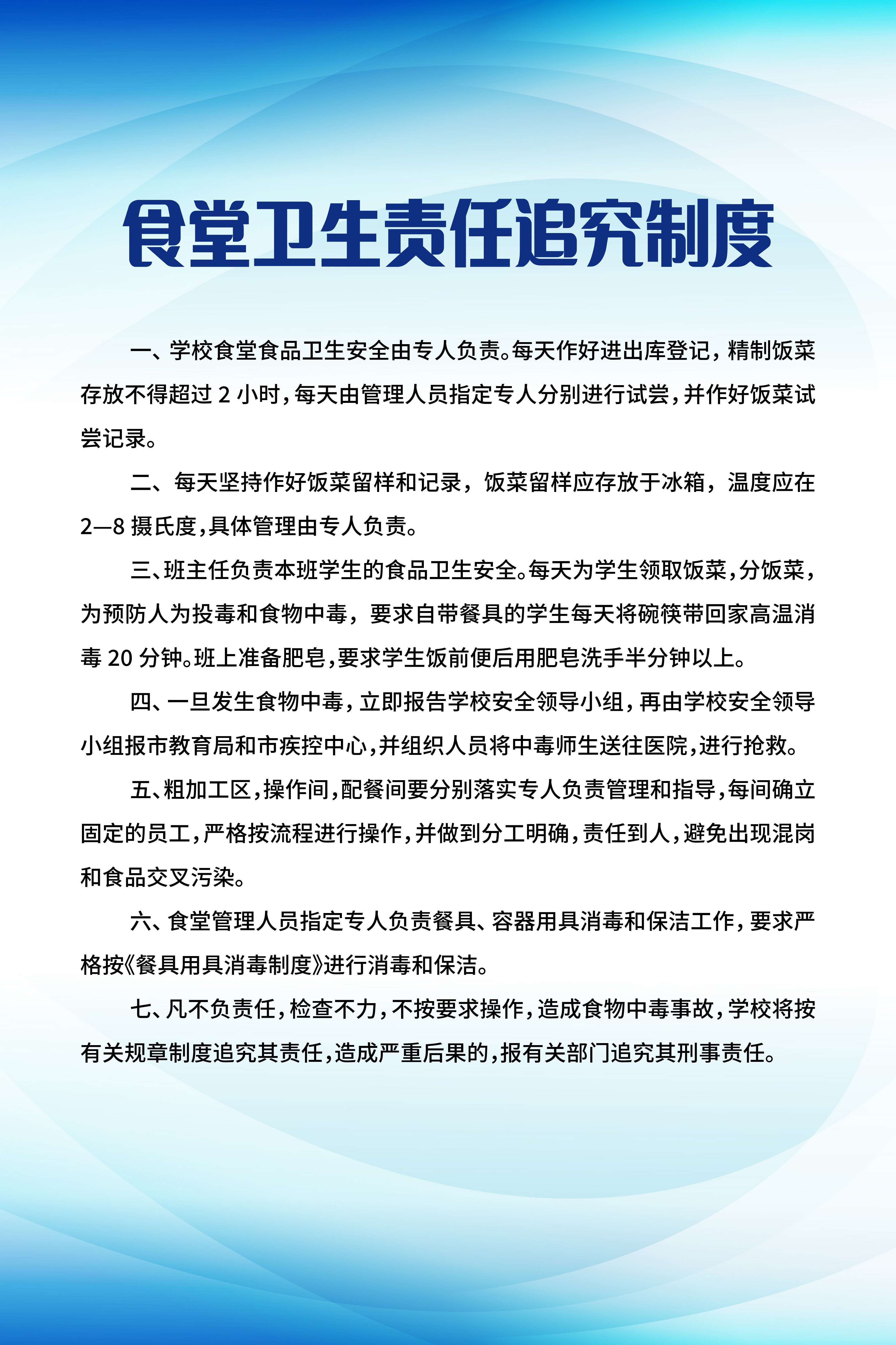 食堂管理制度海报校园企业食堂餐厅卫生安全制度牌挂图素材25