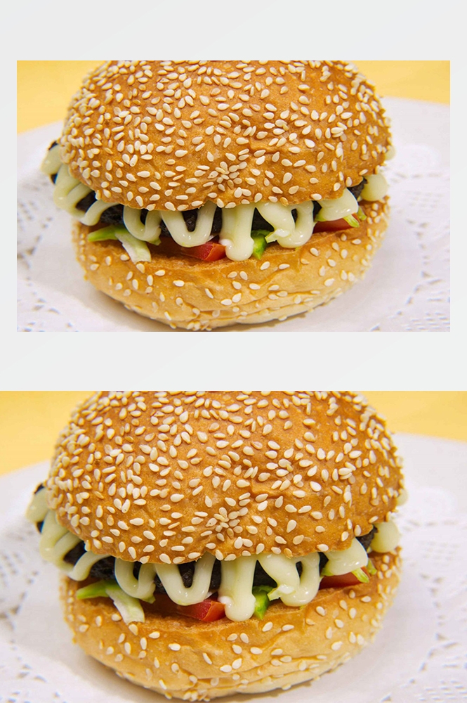 高清美食菜品菜谱汉堡美工设计素材