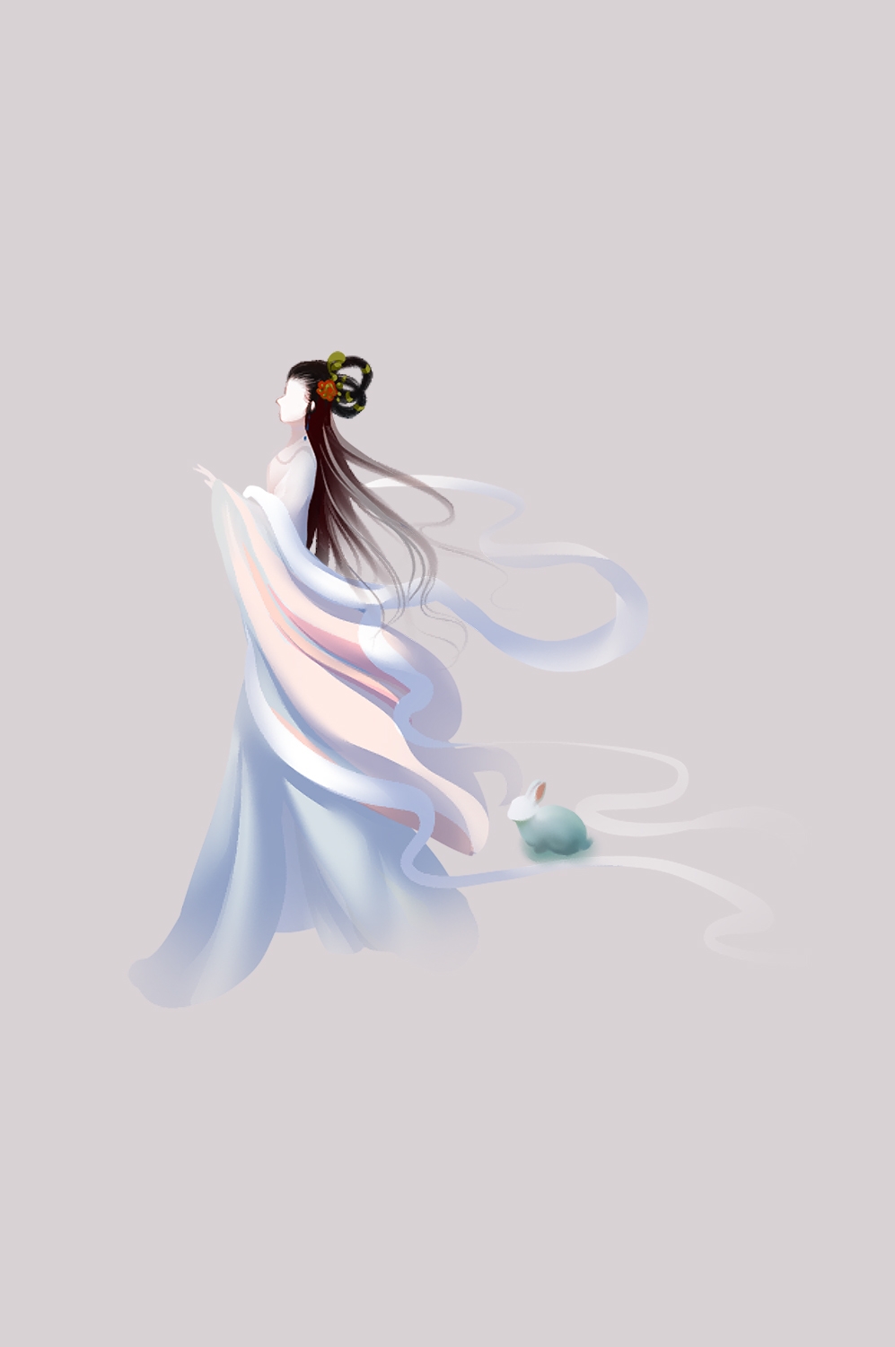 卡通嫦娥仙女中秋节免抠素材装饰元素87