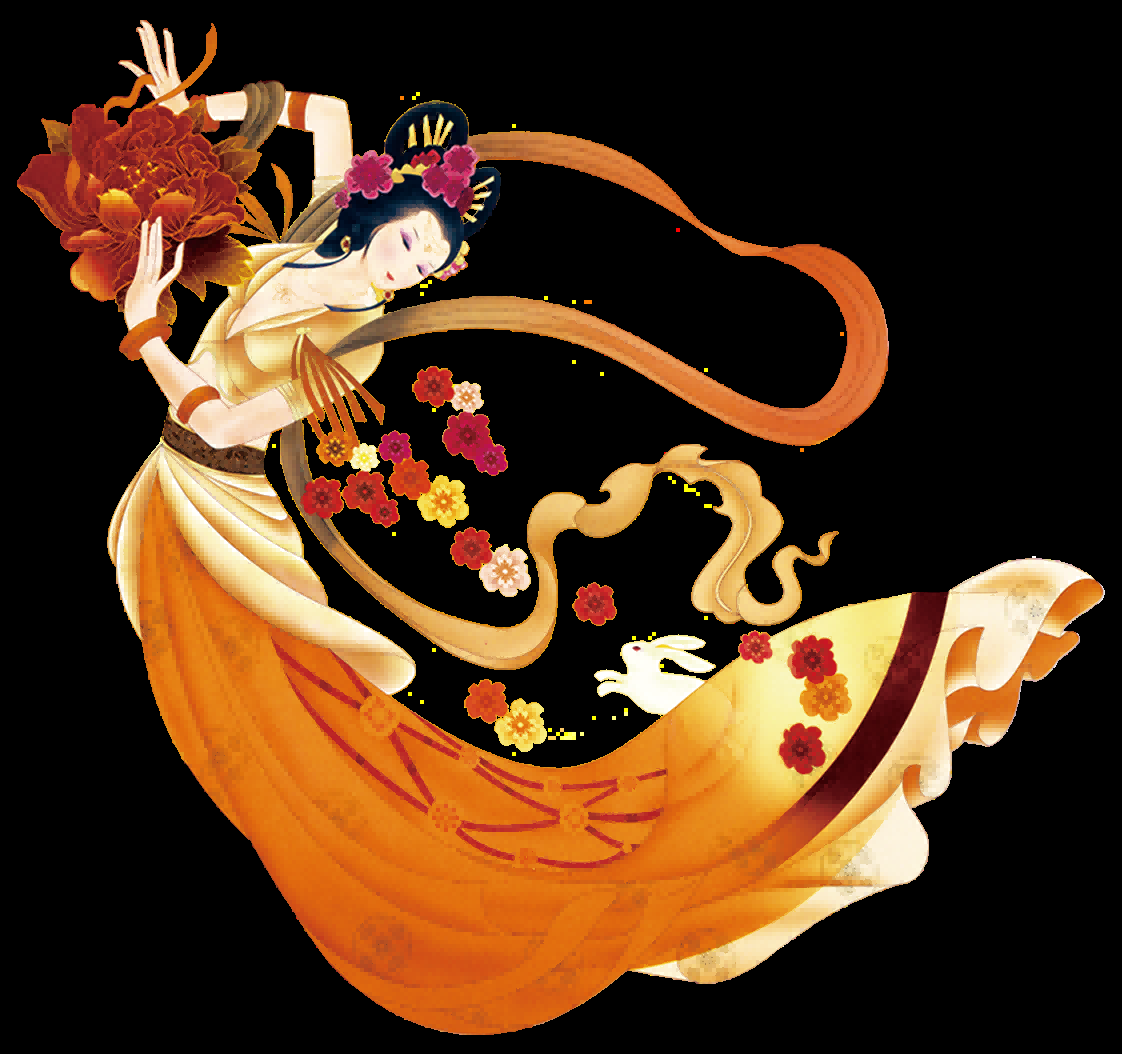 卡通嫦娥仙女中秋节免抠素材装饰元素133