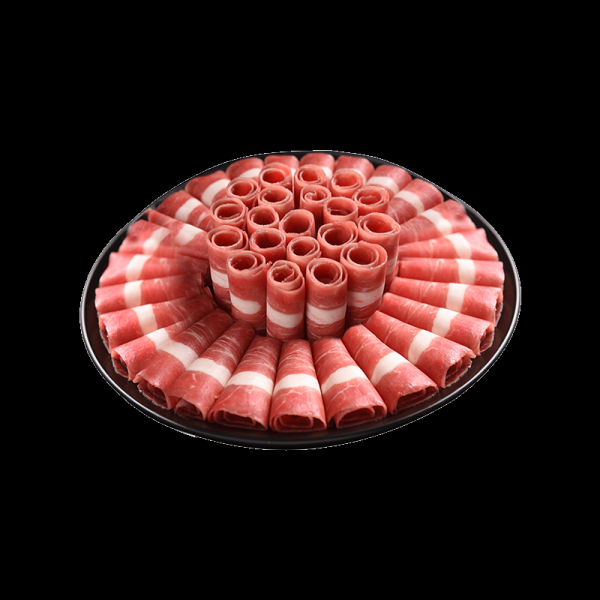 牛肉牛肉卷牛排插画元素免抠1