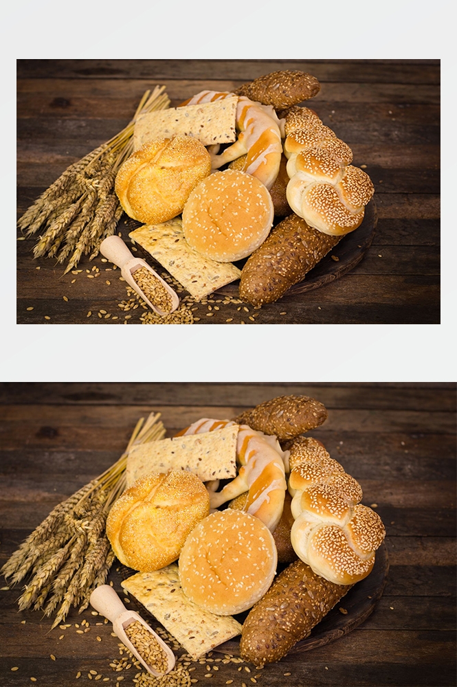 高清美食菜品菜谱JPG图片烤面包图库美工设计喷绘打印合成素材