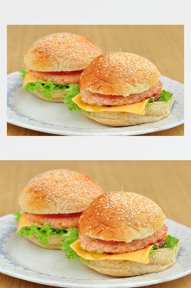 高清美食菜品菜谱汉堡美工设计素材