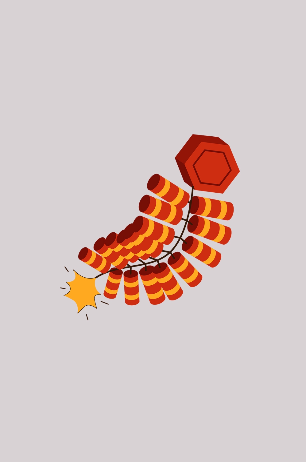 鞭炮图案立体爆竹图片素材png透明背景免抠图99