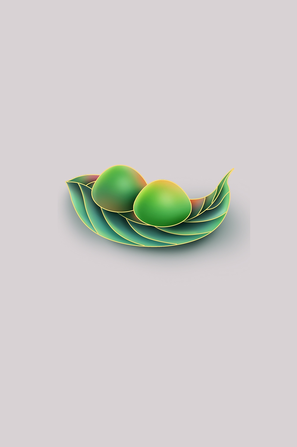 清明节海报设计插图卡通青团素材图片元素免抠6