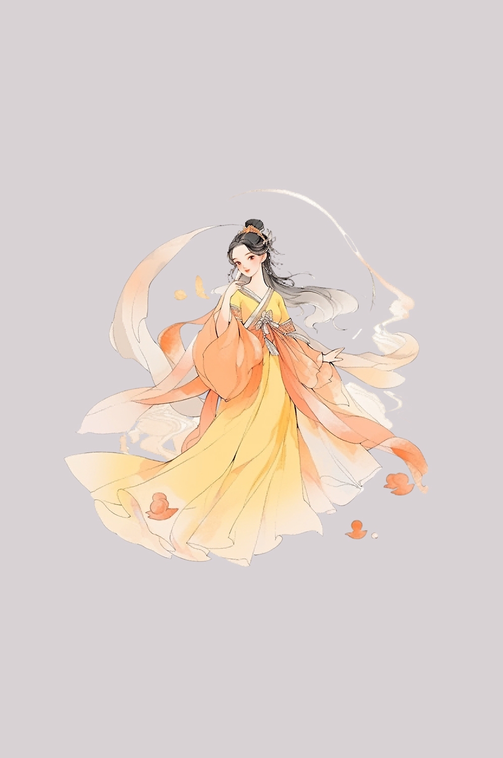 卡通嫦娥仙女中秋节免抠素材装饰元素100