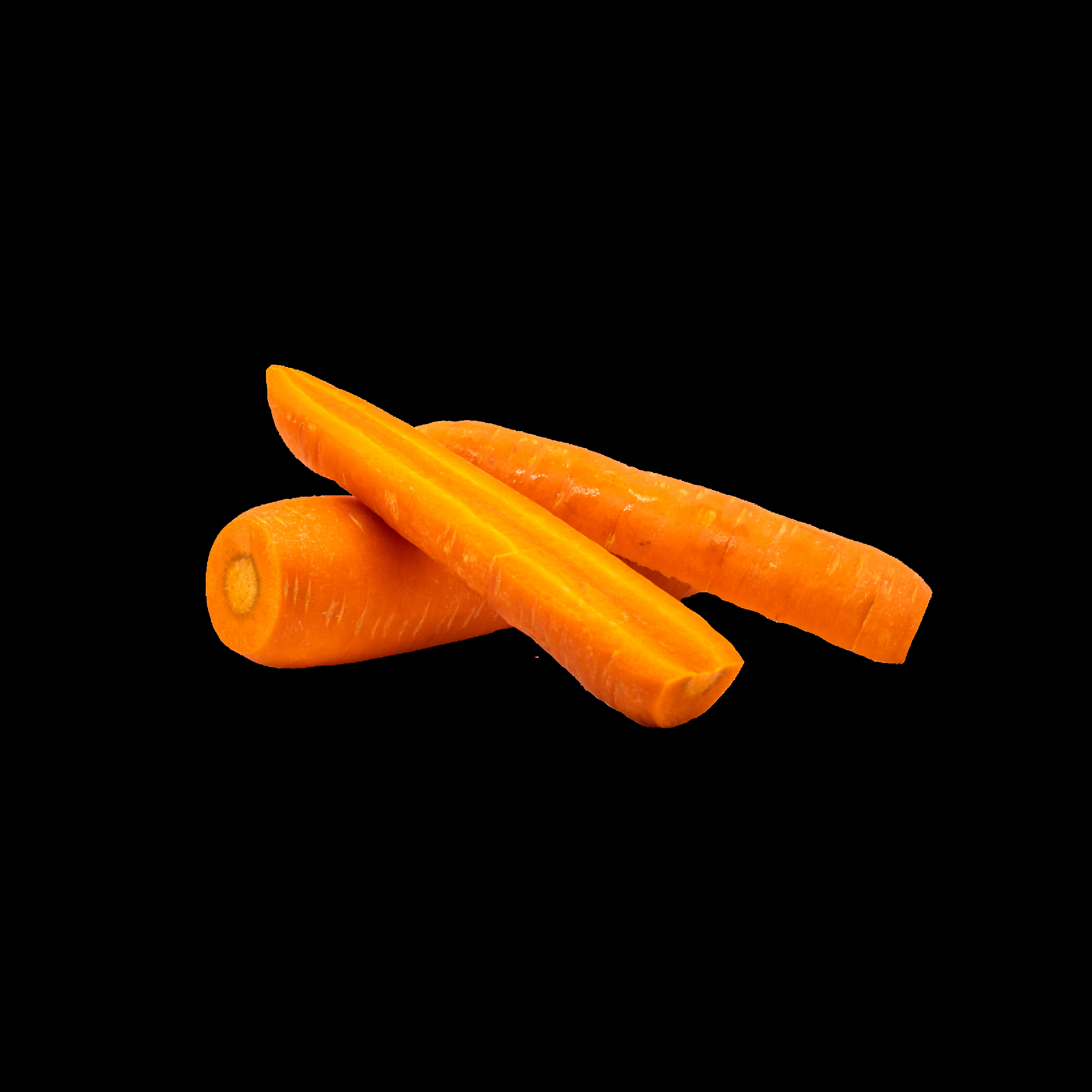 蔬菜食材切开的胡萝卜免抠元素1