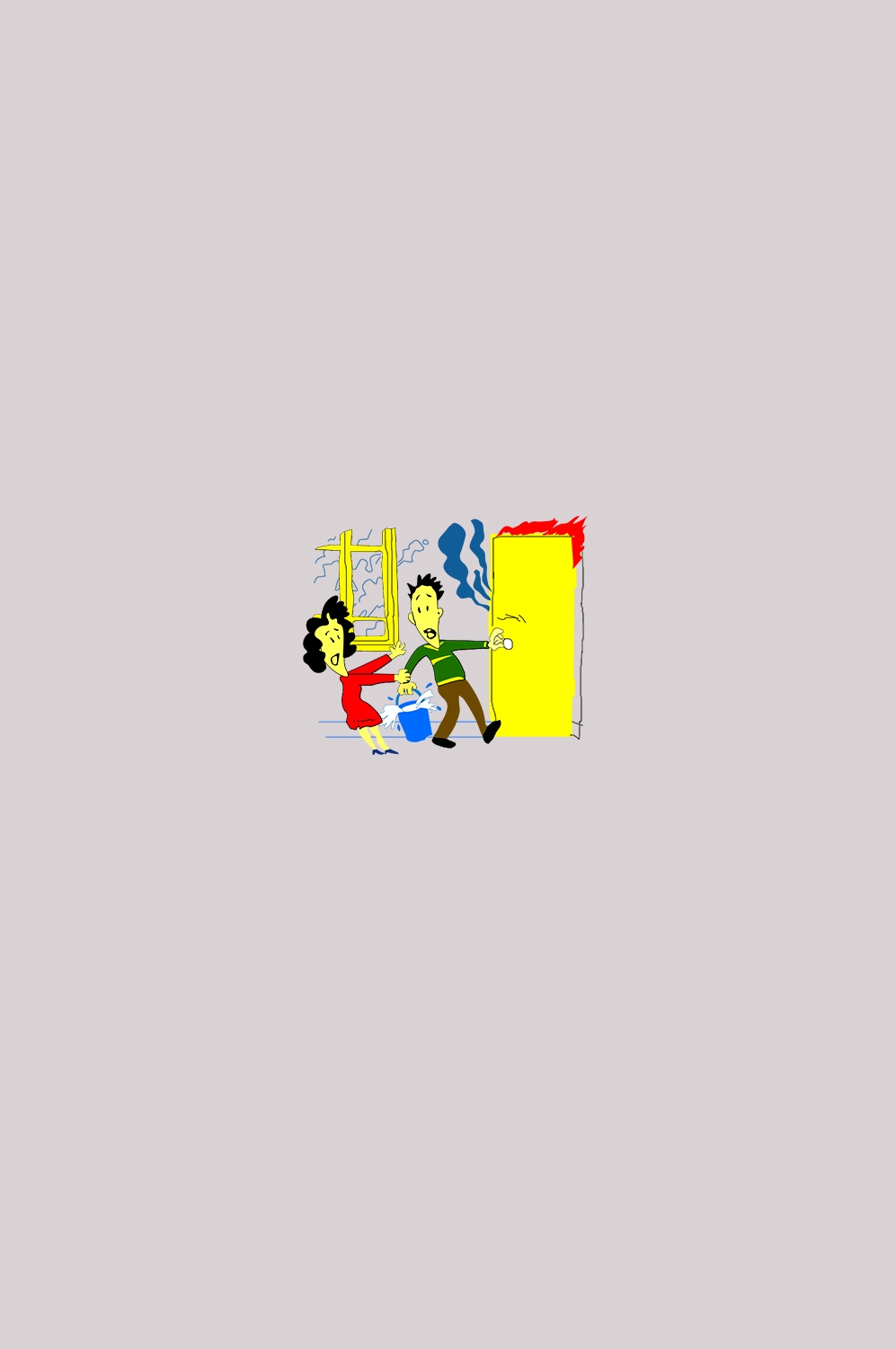 消防员人物器材插画免抠元素20