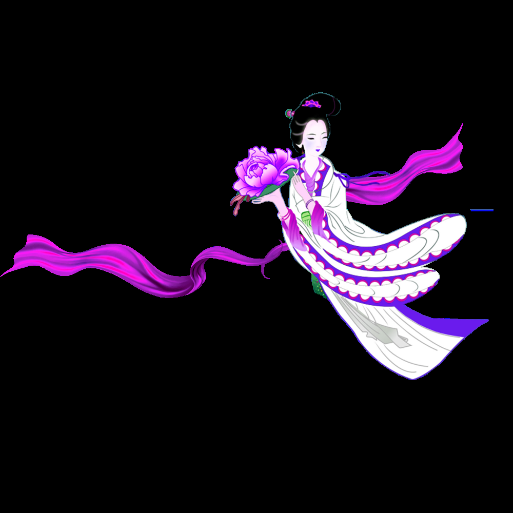 卡通嫦娥仙女中秋节免抠素材装饰元素142