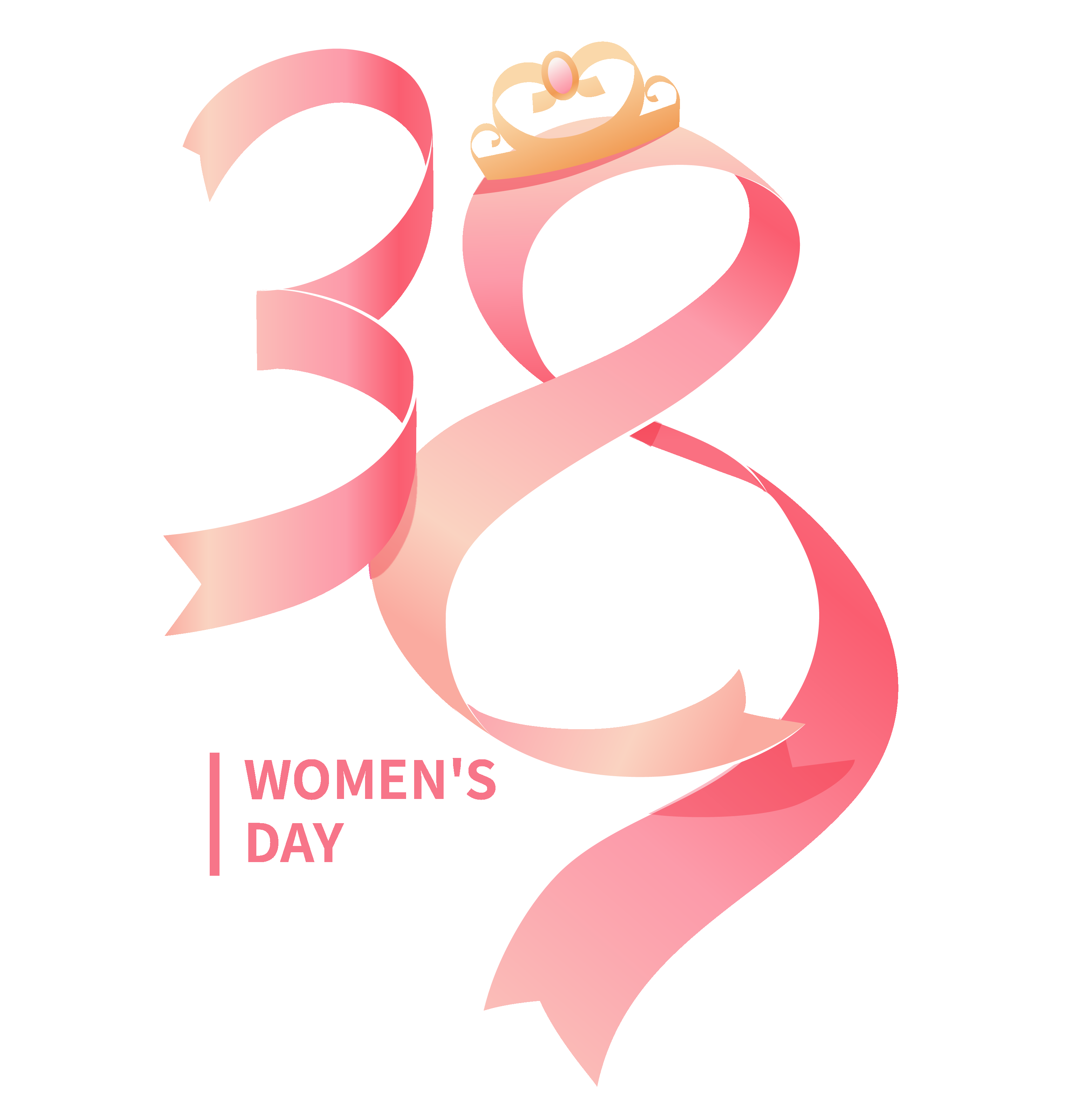 38女王节女神节妇女节主题创意字体艺术字图片素材免抠79