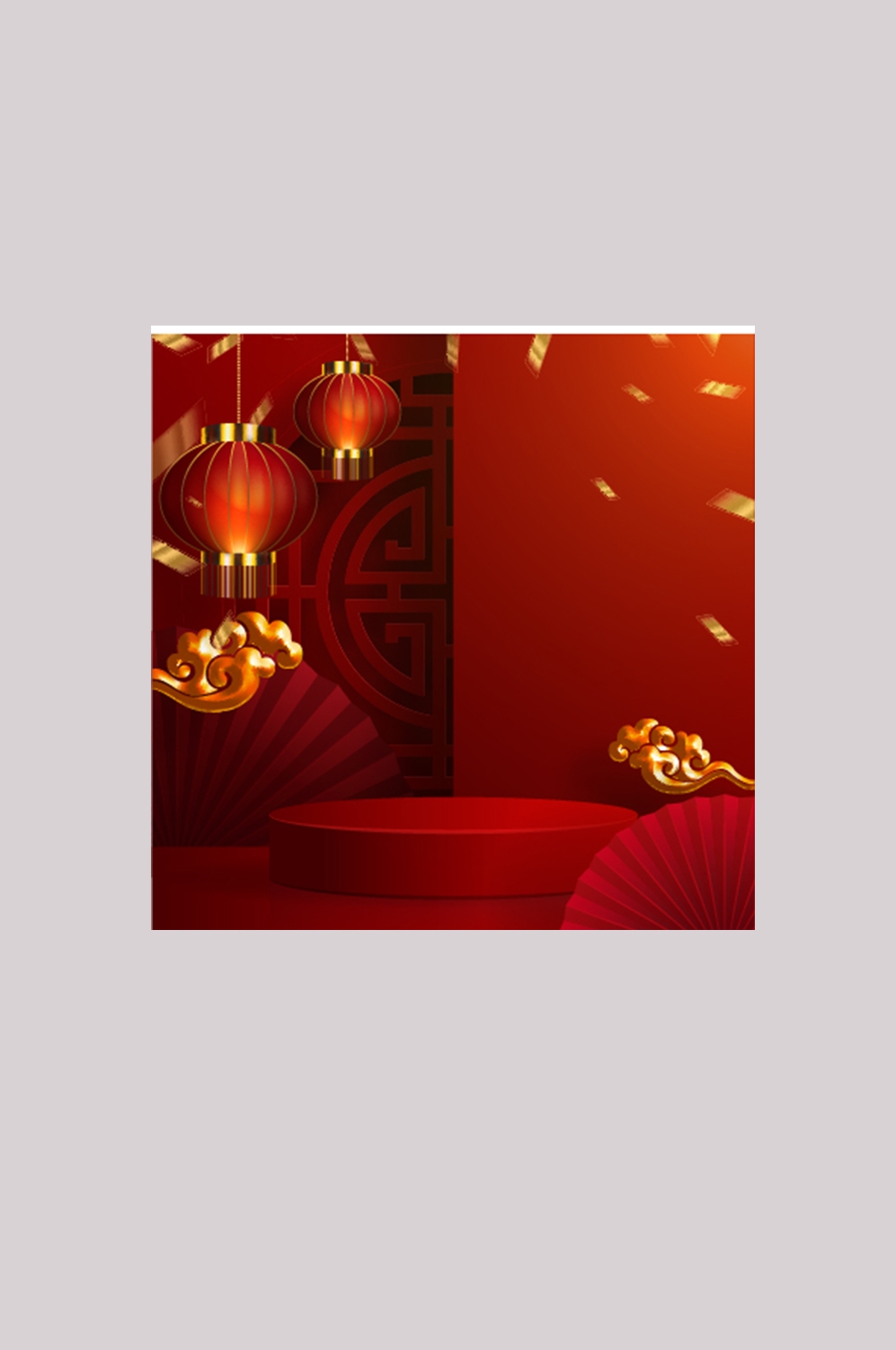 红色喜庆展板背景图素材2