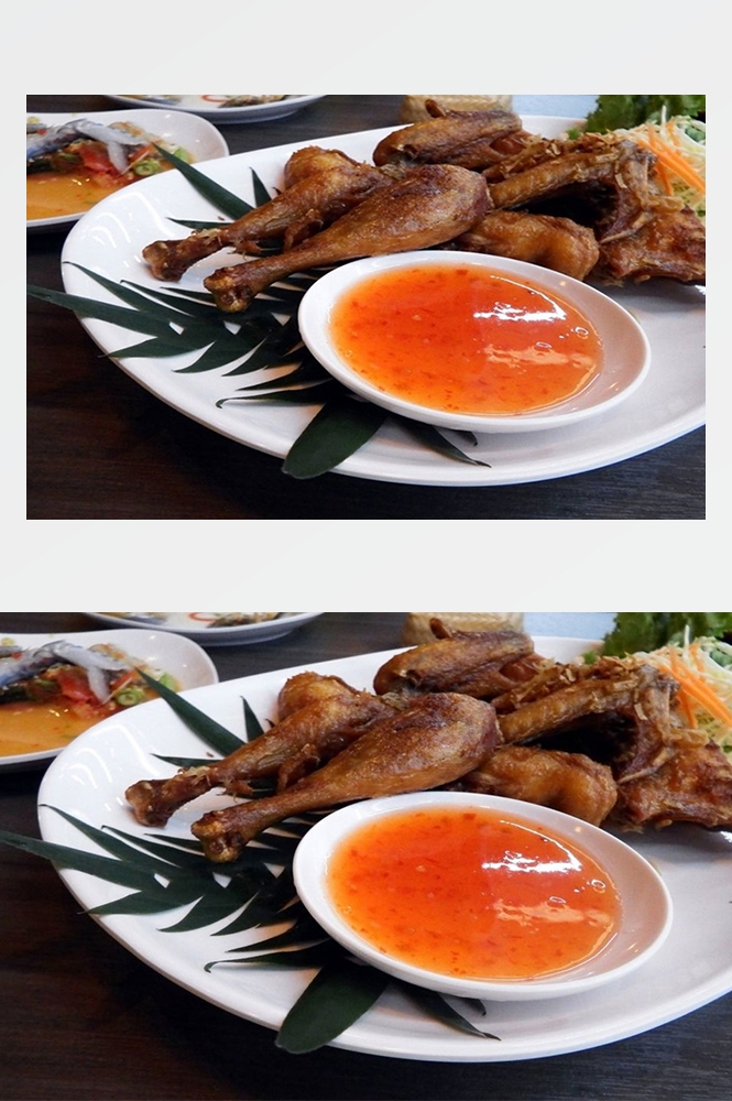 高清美食菜谱图片炸鸡腿鸡翅鸡块美工设计素材