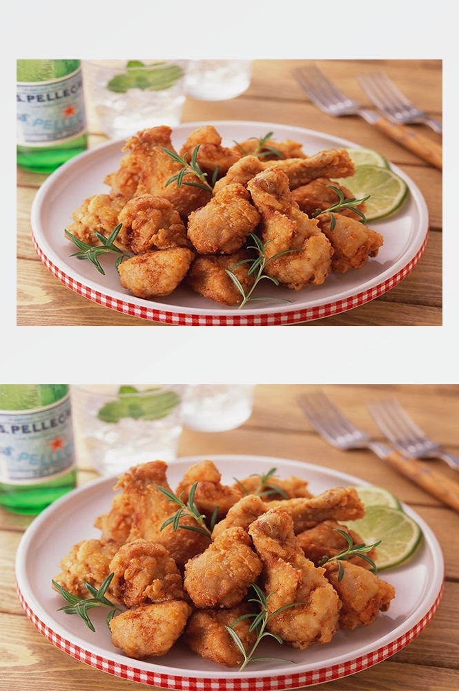 高清美食菜谱图片炸鸡腿鸡翅鸡块美工设计素材